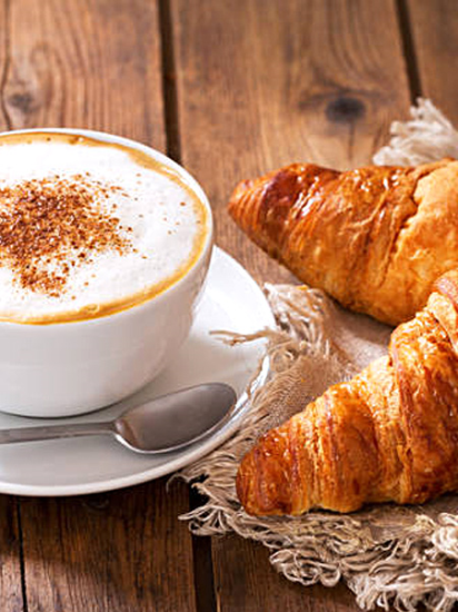 Café con leche y Curasan